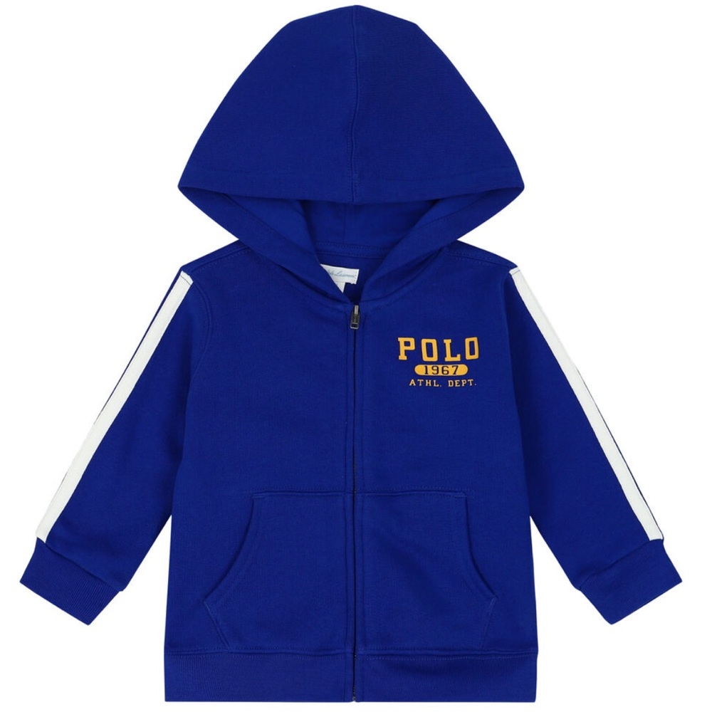 Ralph Lauren Baby Boys Blue & White Logo 3 Piece Tracksuit